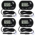 4Pcs Aquarium Thermometer Fish Tank Thermometer Reptile Fahrenheit Terrarium Water Temperature Indicator Test Digital wi