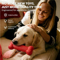 2-Pack Dog Toys Freeze Lick Bones Indestructible Dog Toys for Aggressive Chewers, Freezeable Slow Feeder for Teething De
