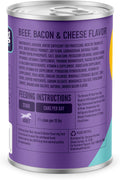 A Strong Heart Wet Dog Food, Beef, Bacon & Cheese Flavor - 13.2 oz Cans (Pack of 12), Made in The USA with Real Beef