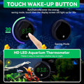 Removable Aquarium Water Thermometer with Touch Screen Digital Fish Tank Thermometer LED Display ±1℉/0.5℃, Fish Tank Acc