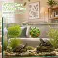 7PCS Turtle Brush Set with Suction Cup, Turtle Tank Enrichment Tools for Aquatic Habitats, Feeding Stimulation and Shell