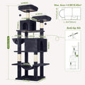 Globlazer Extra Tall Cat Tree Tower for Indoor Cats, 76in, F76