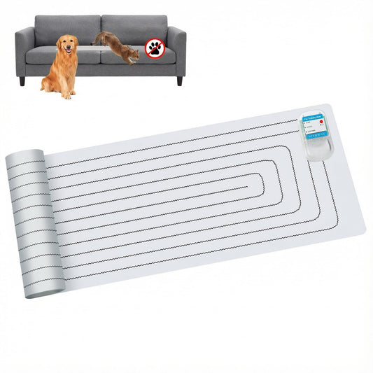 SEERWAY Pet Shock Mat for Dogs and Cats, 60"x 12" Electric Training Mat to Keep Pets Off Couch, Bed, Kitchen Counter with 3 Training Modes