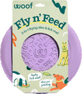 WOOF Fly n' Feed Flying Disc & Lick Mat Dog Toy - Lavender
