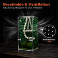 AZV Jumping Spider Enclosure Kit,Pre-Assembled 3 x 3 x 6 in Acrylic Habitat
