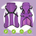 Mosucoirl Dog Raincoat Waterproof Raincoats for Dog Reflective Dogs Rain Jackets with Hood Hoodie Pet Rain Poncho Coat for Small Medium Large Dogs Puppies S-XXL (Purple, L)