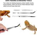 Bearded Dragon Tank Accessories Kit – 10pcs Reptile Water Food Bowl, Feeding Tongs with Rubber Tip, Grooming & Cleaning 