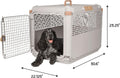 SportPet Designs Collapsible Medium Pet Travel Carrier (Tan), Hard-Sided Kennel for Medium Dogs, Puppies, Cats, Kittens,