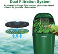 Reptile Water Fountain Chameleon Water Dripper, Reptile Water Dispenser with 800ml Large Capacity, Terrarium Waterfall D