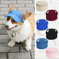 Dog Baseball Cap,Pet Summer Beach Hat,Dog Cat Sunbonnet Cap with Ear Holes,Adjustable Cat Visor for Small Medium Large D
