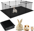 Waterproof Pet Playpen Mat, 59 x 39 Inch Guinea Pig Cage Liner Reusable Floor Pad with Non-Slip Backing Perfect for Rabb
