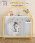 Hzuaneri Large Cat Litter Box Enclosure, Automatic Litter Box Furniture