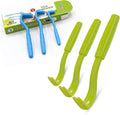 Tick Remover Tools Kit for Dogs, Cats, Horses, Pets and Humans, Set of 3 Tick Hooks, Pain-Free, Chemical-Free (Green)