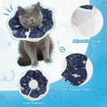 Cat Cone Collar Adjustable, Protective Recovery Collar Soft, Cat Cone Neck Prevent Licking Wound After Surgery, Pet Neck Cone for Kitten Cats (S)