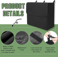 2 Pcs Black Horse Blanket Storage Bag 600D Oxford Fabric 24 x 20 x 9 in Waterproof Dust-Proof Hanging Stall Front Storag