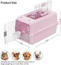 RIZZARI 22" Hard Cat Carrier: Travel Kennel for Cats & Small Dogs