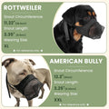 Mayerzon Full Covered Muzzle for Pitbull Bully Rottweiler Medium Large Dogs