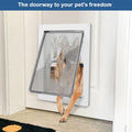 CEESC Large Dog Door, Snap-in Closing Panel, Up to 80 lbs, Durable