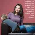 QBLEEV Sticky Hair Cat Clothes, Prevent Fur Loss Cat Pajamas for Cats Only
