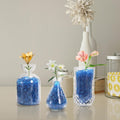 Lawei 5LB Fish Tank Gravel, Polished Small Aquarium Substrate Gravel Sand, Blue Sea Glass Beads for Vases, Irregular Dec