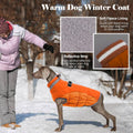 Lelepet Dog Coat Warm Dog Winter Coat Waterproof Dogs Jacket with Harness