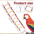 Bird Cage Ladder 17.7 x 3.93 in Climbing & Swing Toys Parakeets Cage Accessories Wooden Bird Playground Hanging Ladder f