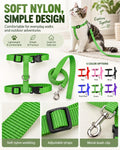 6 Pack Adjustable Cat Leash Harness Leash,Bunny Harness Leash for Pet Safety Walking Running Jogging,HarnessLeash for Bu