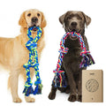 Feeko Heavy Duty Dog Rope Toys for Large Breed Aggressive Chewers, 2 Pack Indestructible Teeth Cleaning Tug of War Toy