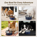 Dog Water Bowl No Spill, 1.5L/50oz Stainless Steel Slow Water Bowl for Dogs, Spill Proof Dog Bowl with Anti-Splash & Non