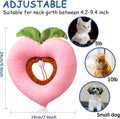 Weewooday 4 Pcs Adjustable Cat Cone Collar Soft Cat Recovery Collar Cute Kitten Fruits Shaped After Surgery Wound Elizabeth Padded Pet Neck Anti Bite Lick Dog Comfortable Smooth Texture