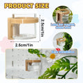 2 Pcs Jumping Spider Feeding Dish, Magnetic Water Bowl, Jumping Spider Enclosure Accessories (Beige)