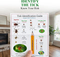 TickBYTES Tick Removal Kit, Stainless Steel Tweezers with Magnifier