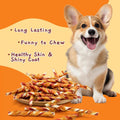 Jungle Calling 4.7 Inch Chicken Wrapped Rawhide Sticks Dog Treats, 10.6 oz