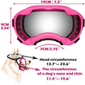 Dog Sunglasses, Dog Goggles with Adjustable Strap UV Protection Winproof Dog Puppy Sunglasses, Suitable for Medium-Large