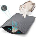 Cat Litter Mat 22"x14.5", Double Layer Waterproof Litterbox Mat