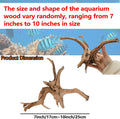 Hamiledyi 7-10in Natural Aquarium Driftwood 2PCS Large Reptile Spider Wood Ornament Assorted Branches Natural Driftwood 