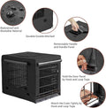 DONORO Dog Crates for Small Size Dogs Indoor Double Door Dog Kennels & Houses for Puppy and Cats, Collapsible Metal Cont
