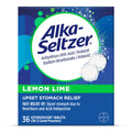 Alka-Seltzer Lemon Lime Heartburn Relief tablets, Fast acid Indigestion Relief, Antacid with Lemon Lime Flavor 36 Ct