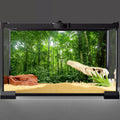 36x18 in Tropical Terrarium Backdrop Green Tree Reptile Habitat Background