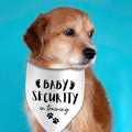 Baby Security in Training Printed Dog Bandana Pet Scarf Dog Pregnancy Announcement Bandana Pregnancy Dog Bandana for Dogs Pet Accessories for Dog Lovers Pregnancy Reveal Ideas