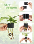 2 Pk Upgraded Aquarium Plant Holder, Hanging Aquarium Plant Holder with Clip, Suitable for Fish Tank Plant Potting, Aqua