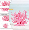 Artificial Aquarium Coral Ornament Pink Fish Tank Fake Coral Plastic Fish Tank Plants Decoration Aquarium Decor Plastic 