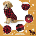 Plaid Dog Shirt Red Buffalo Dog Outfit Soft Casual Pet Clothes for Small Medium Large Dogs Puppy Cats Halloween Thanksgi