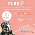 Virbac C.E.T.® VEGGIEDENT® Flex Tartar Control Chews for Dogs - Multifunctional to Support Joint Health, VOHC Approved - Small 11-22lbs
