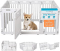 Internet’s Best Dog Playpen with Lockable Door, White, 190” x 25.6”