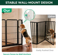FXW Dog Gate, Extra Wide Adjustable for Openings Up to 219", 32" H
