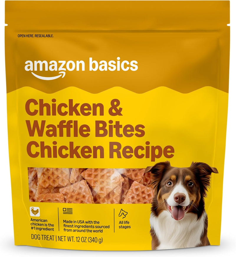 Basics Dog Treats Chicken and Waffle Bites 12oz (Previously Wag)