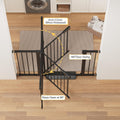 Cumbor 30-48 in Baby Gate for Stairs, Auto Close Dog Gate Indoor