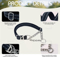 Martingale Collar for Dogs with Chain,Heavy Duty Dog Collar for Medium Dogs