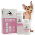 Mr Wrinkles Sphynx Cat Skin Care Duo, 100% Natural, Exclusively for Hairless Cats, Gentler Than Shampoo!